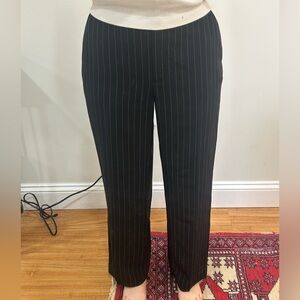 Pinstripe trousers straight fit